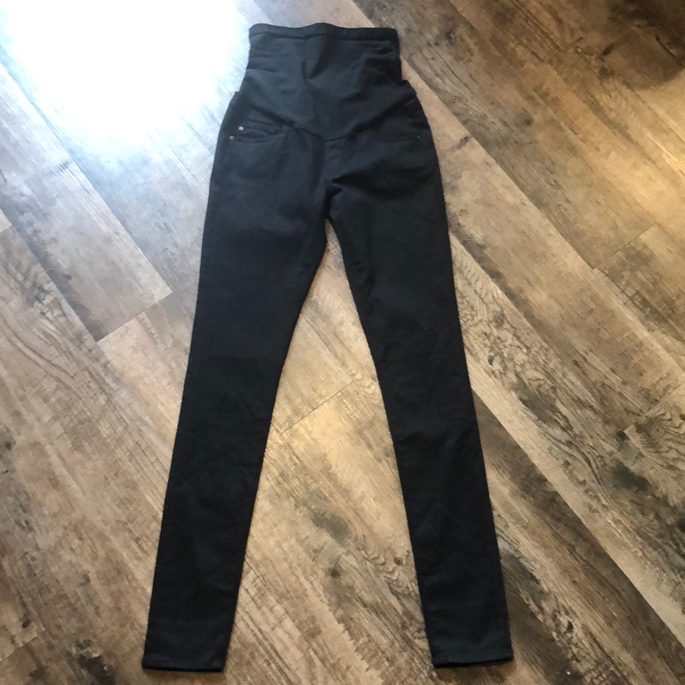 NEW! AG the leggings super skinny jeans in black - maternity